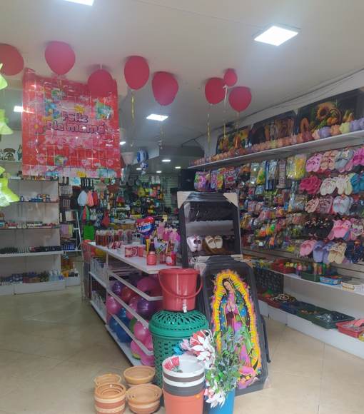 Artículos para el hogar, juguetería etc.