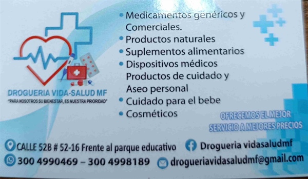 Droguería Vida Salud MF