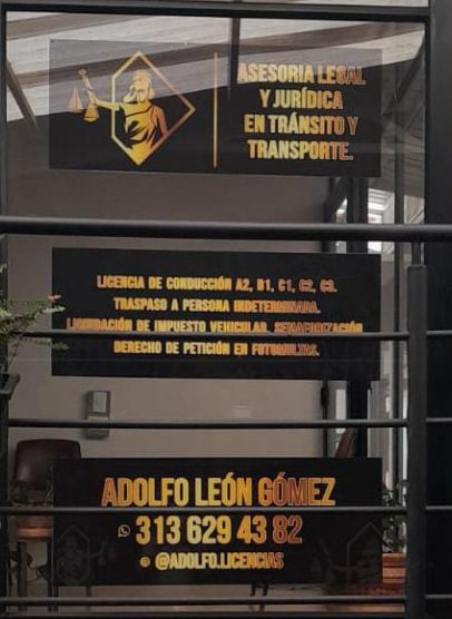asesoría Jurídica En Tránsito  Adolfo Leon Gomez